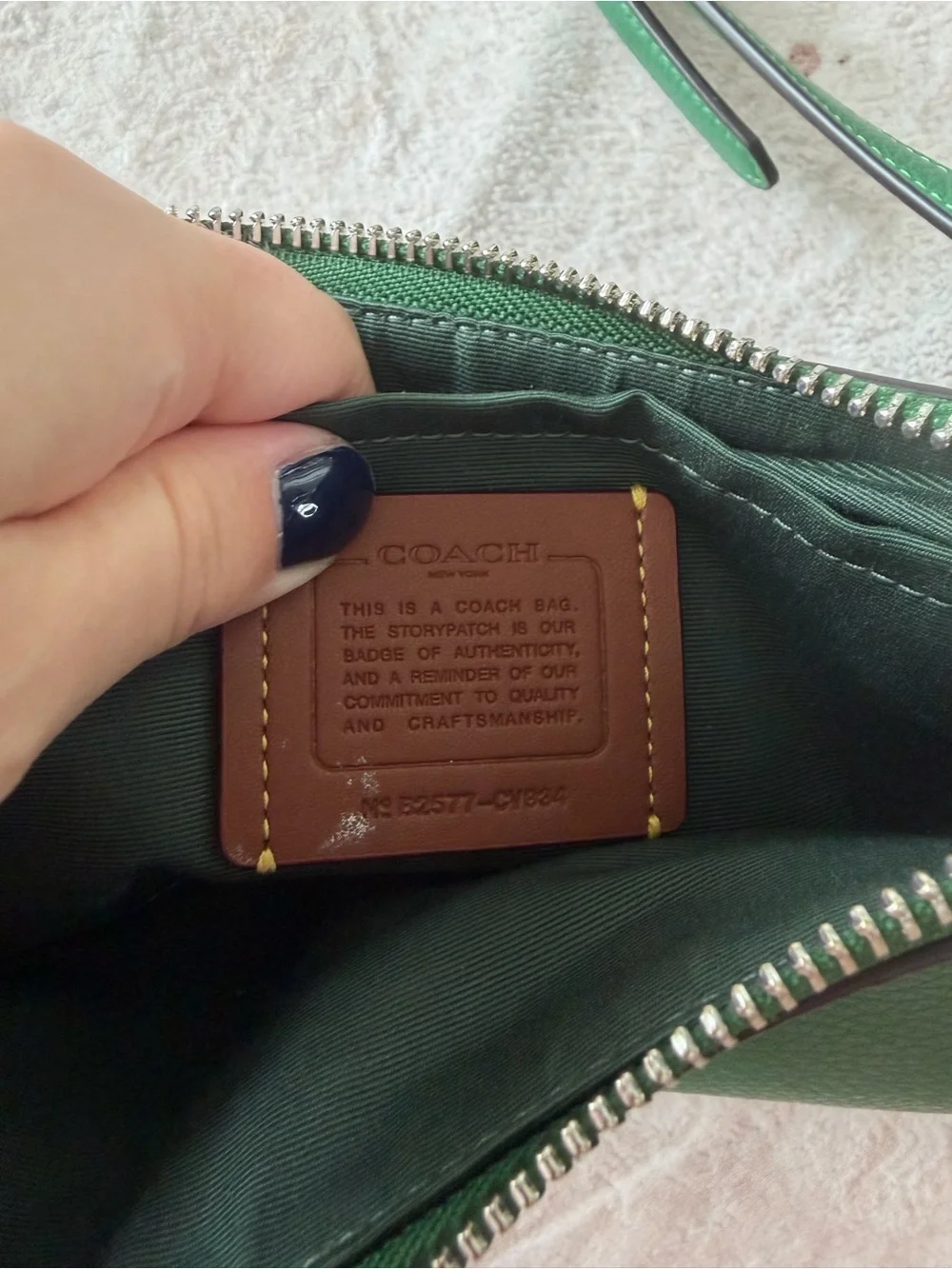 Coach Teri Shoulder Bag Shamrock Limited Edition